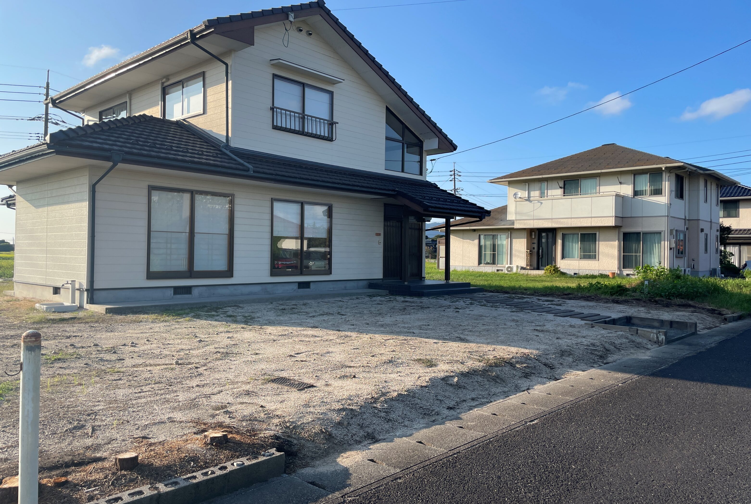 安来市 外構リフォーム 段差があり通行しにくいアプローチ