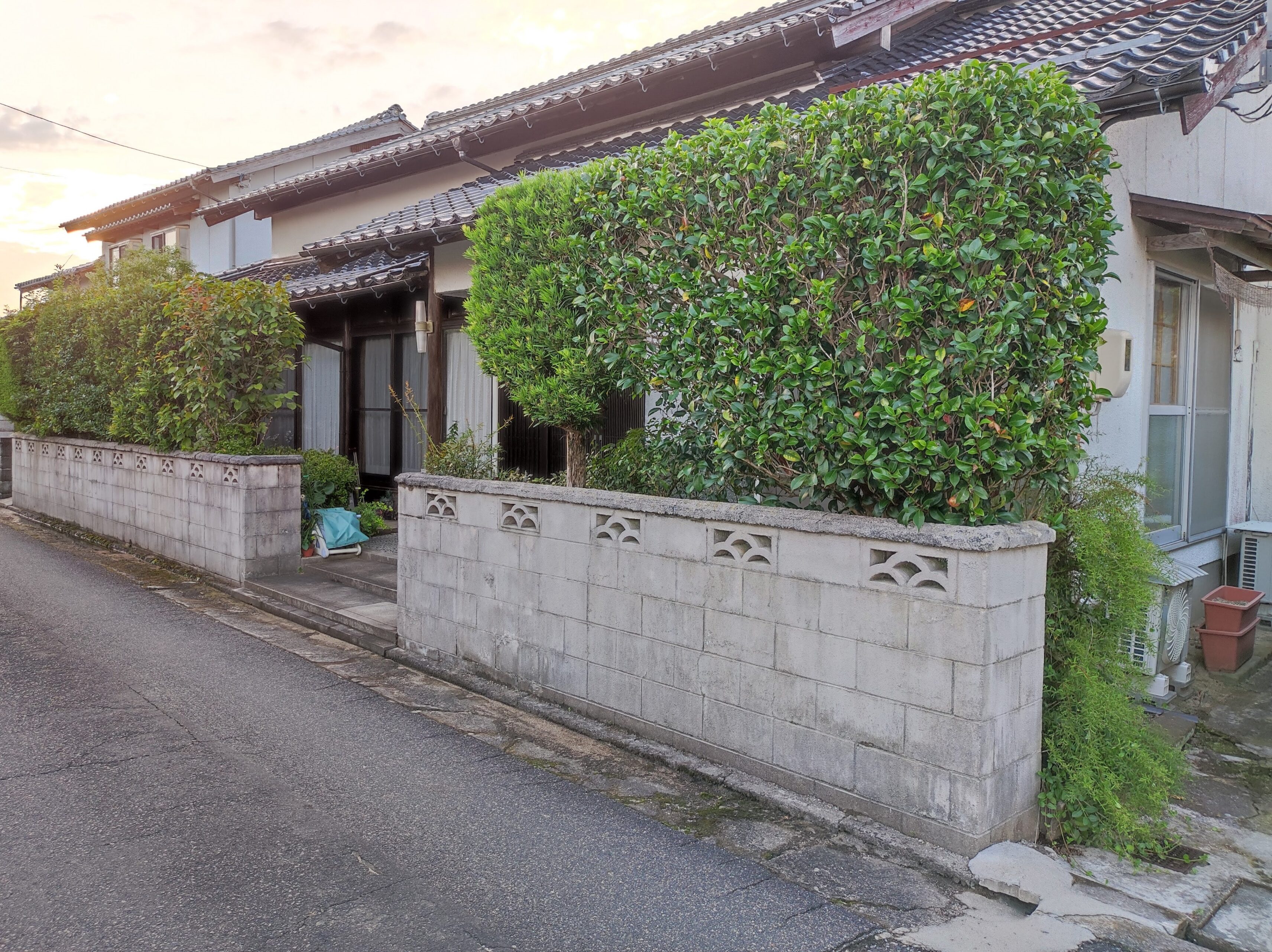 安来市 外構リフォーム ひび割れた危険なブロック塀