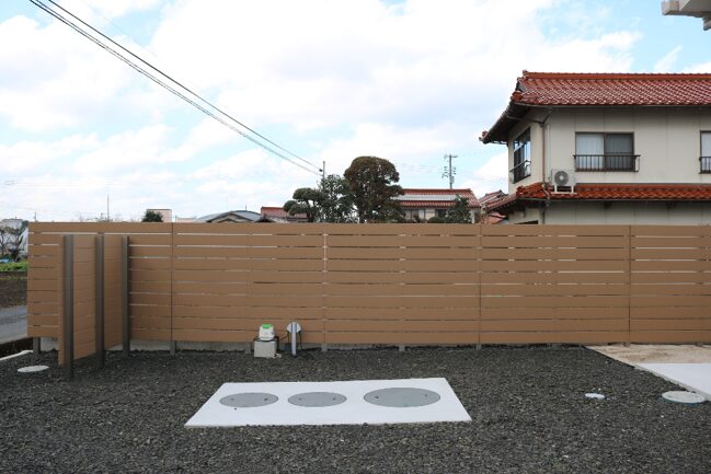 安来市 外構リフォーム 玄関前アプローチとフェンス施工事例