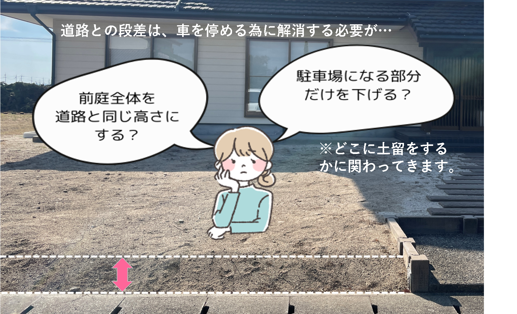 安来市 外構リフォーム 段差があり通行しにくいアプローチ